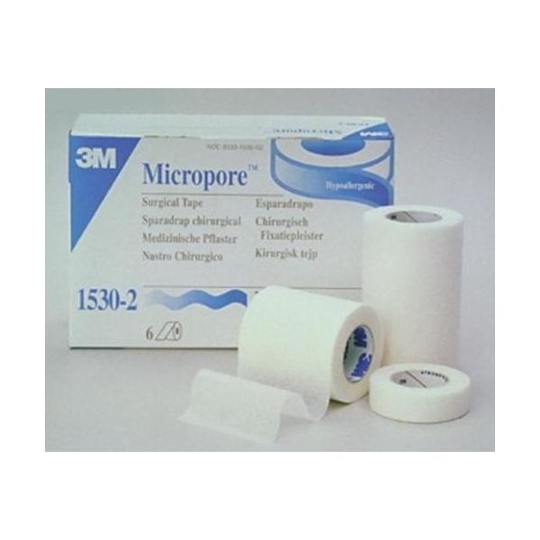 3M™ Micropore™ Surgical Tape Tan 1533-1, 1 inch x 10 yard (2,5cm  x 9,1m), 12 rolls/box : Health & Household